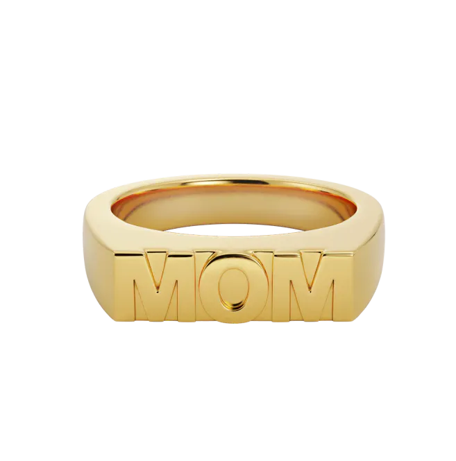 Hovedbilde Signet Ring Mom Gold