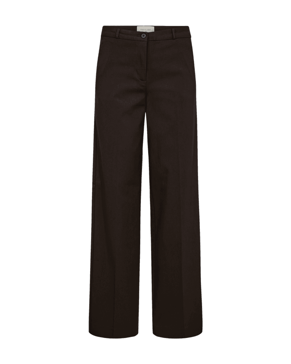 Solvej Pants Regular Wide Leg Black