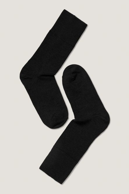 Hovedbilde Fine Wool Comfort Top Socks Black