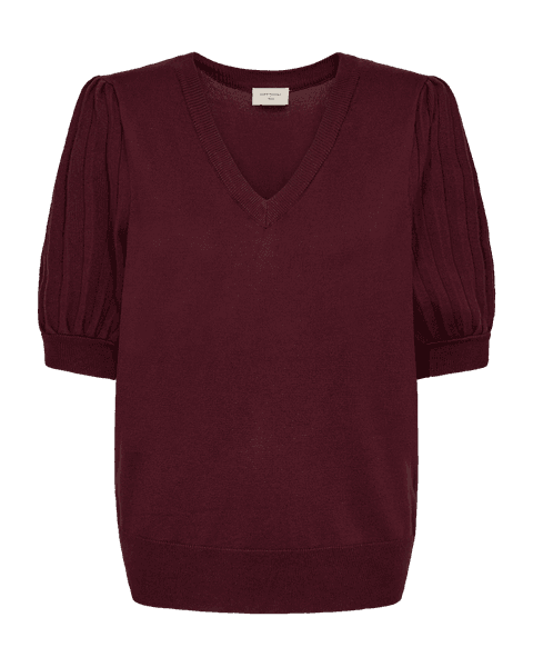 Hovedbilde Joel Pullover Puff Sleeve V- Neck Port Royale