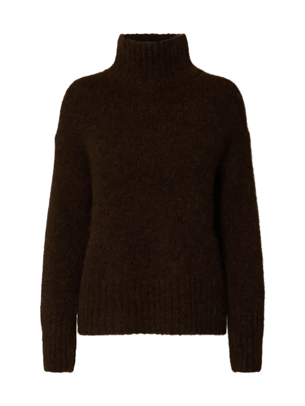 Slfgabriella Ls Knit High Neck Delicioso 