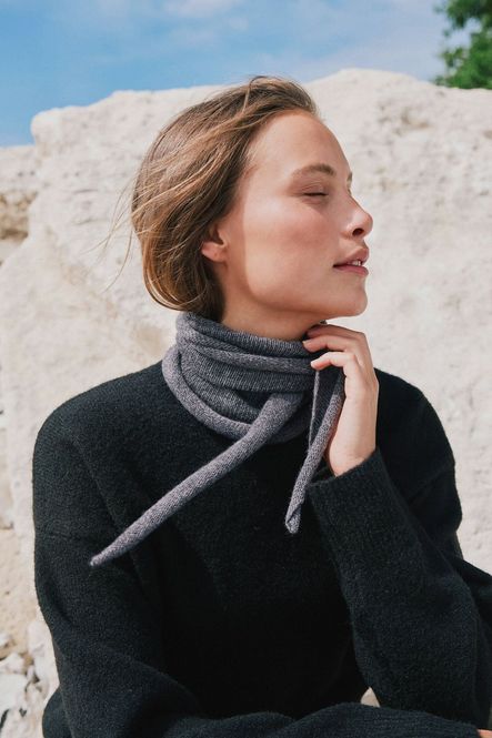 Hovedbilde Misty Knit Scarf Antracit