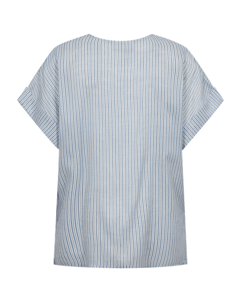 Hovedbilde Oliva Blouse Striped Chambray Blue Offwhite