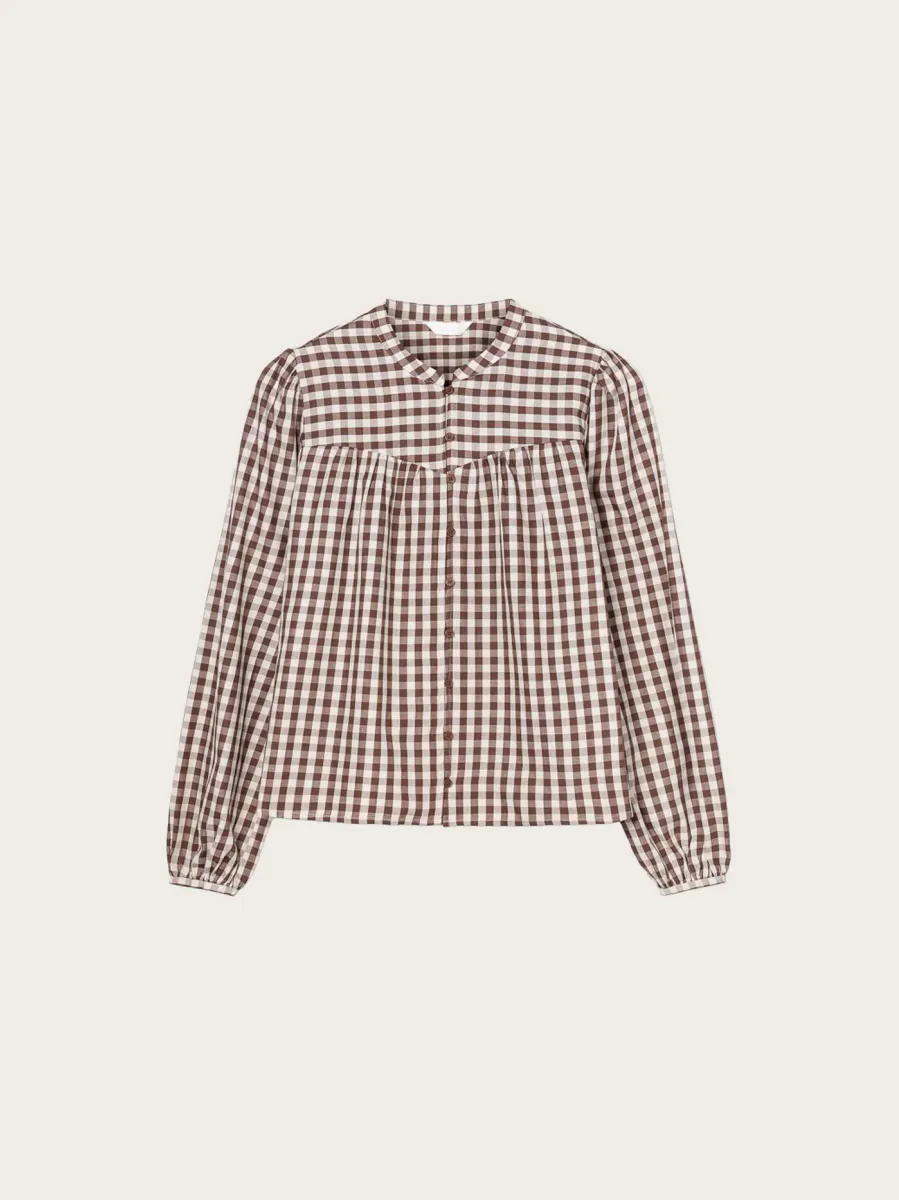 Bellier Blouse Brown Check