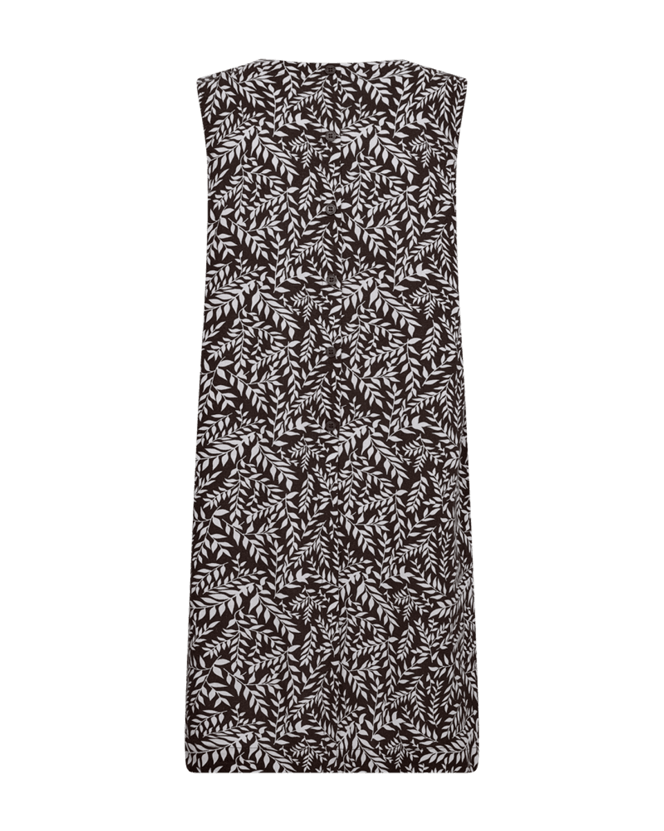 Laluna Dress Coffee Bean w. Brilliant White
