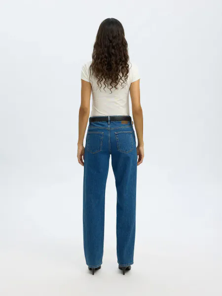 Hovedbilde SlwStraight Bea-Kori Jeans Medium Blue