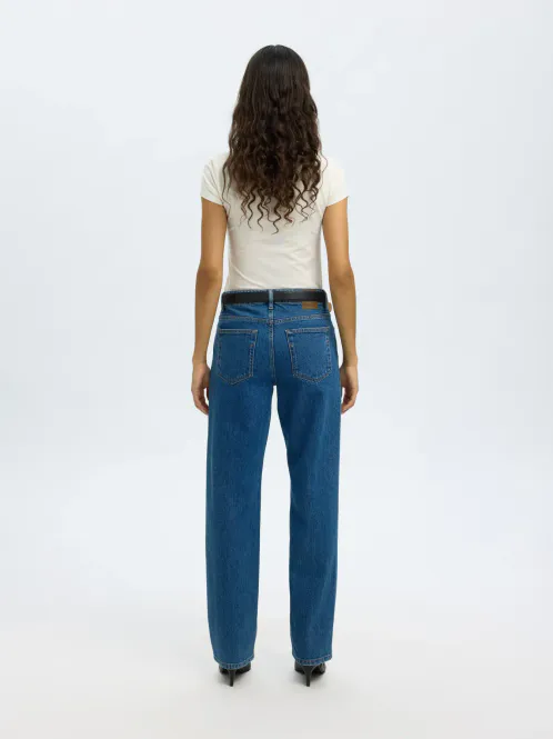 Hovedbilde SlwStraight Bea-Kori Jeans Medium Blue