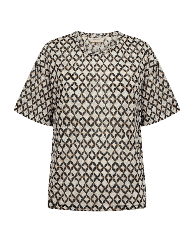 Grsesburn Tee Moonbeam W Black