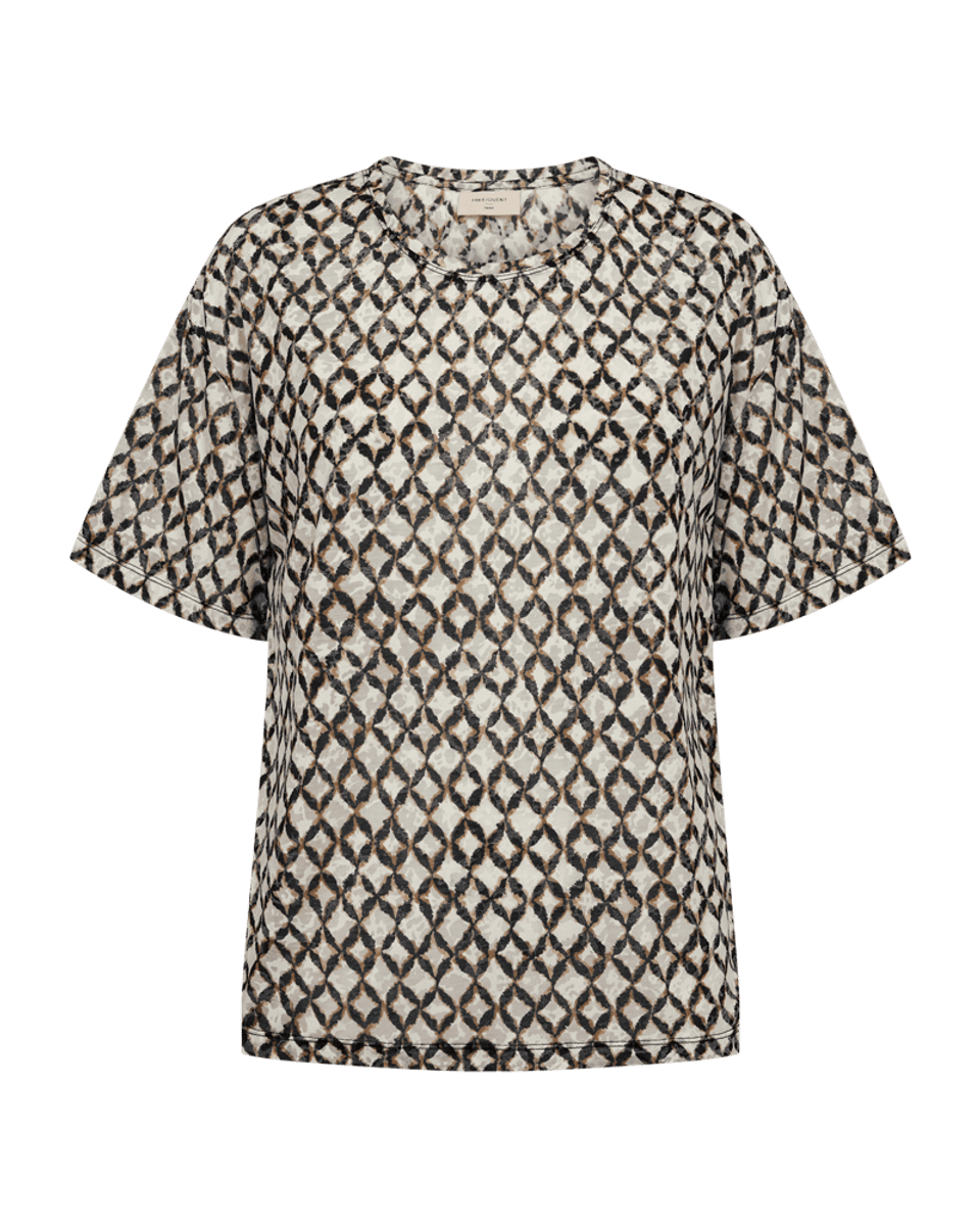 Grsesburn Tee Moonbeam W Black