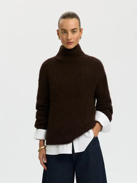 Hovedbilde Slfgabriella Ls Knit High Neck Delicioso 