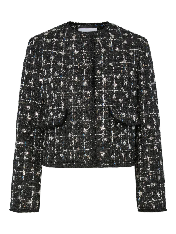 YasValenda Tweed Jacket Black