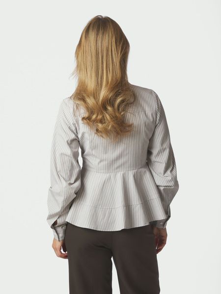 Hovedbilde Samira Stripe Shirt Taupe