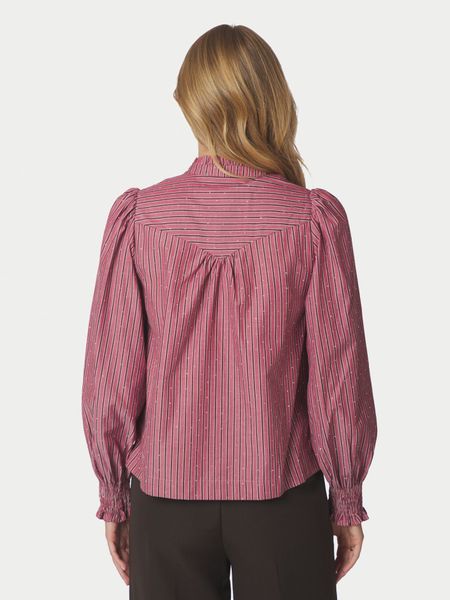 Hovedbilde Astrida Soft Stripe Stone Blouse Dark Rose