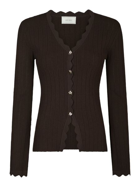 Hovedbilde Clara Stitch Knit Blouse Dark Brown