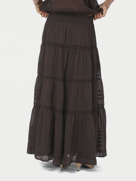 Hovedbilde Felicia S Voile Skirt Dark Brown