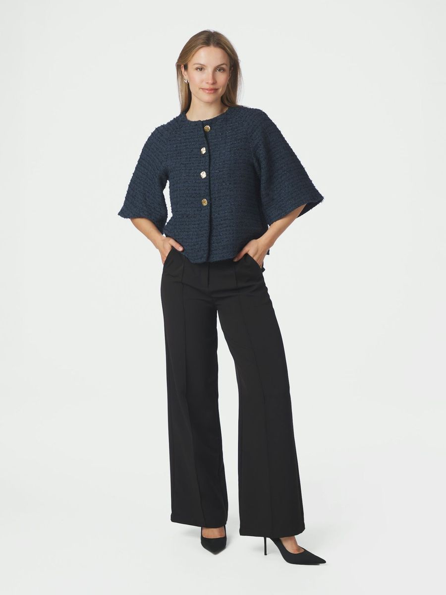 Rosella Boucle Mini Jacket Navy