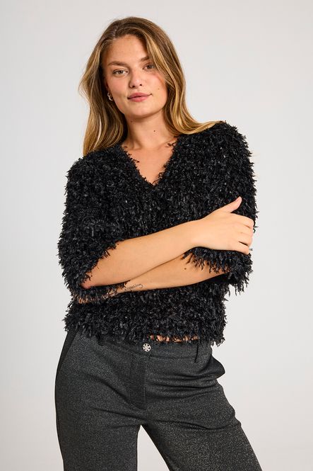 Hovedbilde Nola Blouse With Frills Black