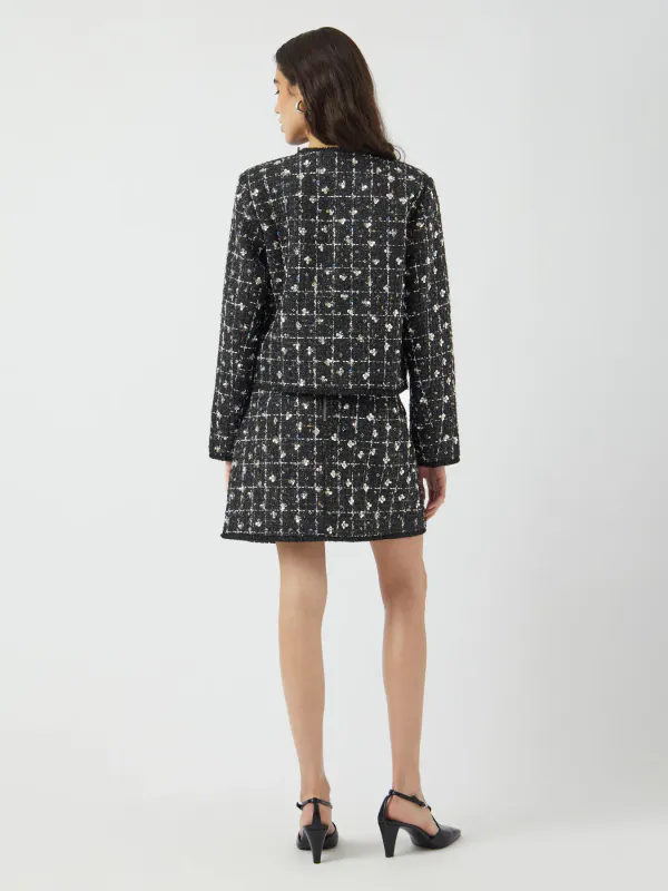 YasValenda Tweed Jacket Black