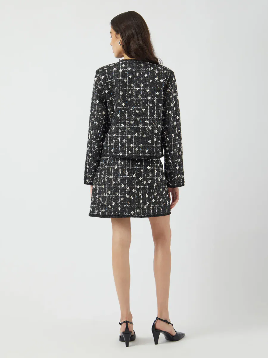 YasValenda Tweed Jacket Black