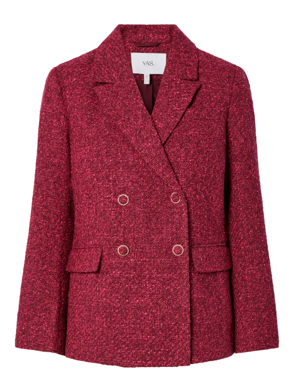 Yaspetra Boucle Blazer Tibetan Red Pink