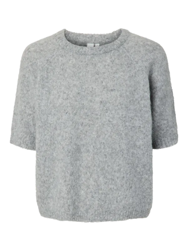 Yasenya Knit Pullover Light Grey Melange