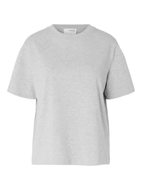 Hovedbilde SlfBoxy Tee Light Grey Melange