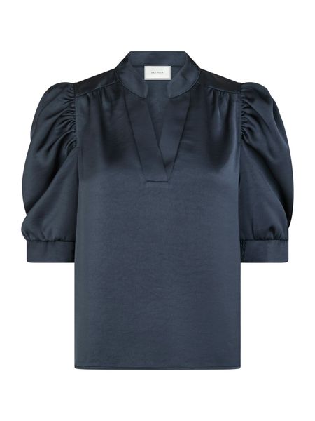 Hovedbilde Roella Heavy Sateen Blouse Midnight Blue
