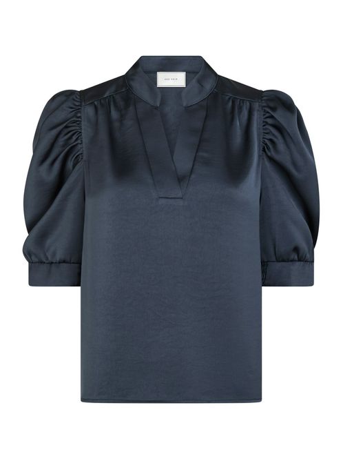 Hovedbilde Roella Heavy Sateen Blouse Midnight Blue