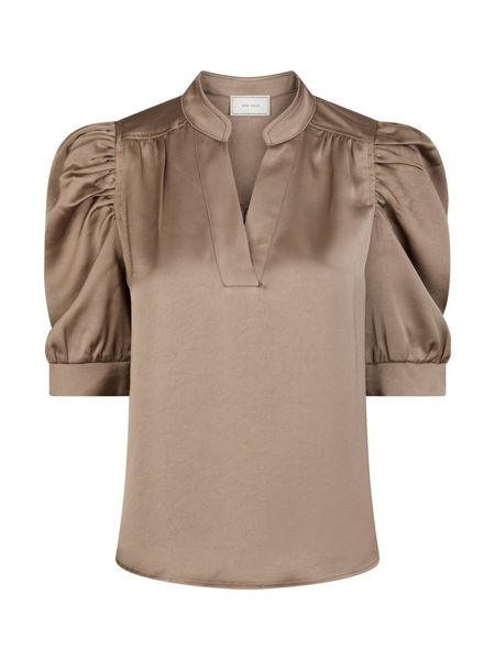 Hovedbilde Roella Heavy Sateen Blouse Dark Taupe