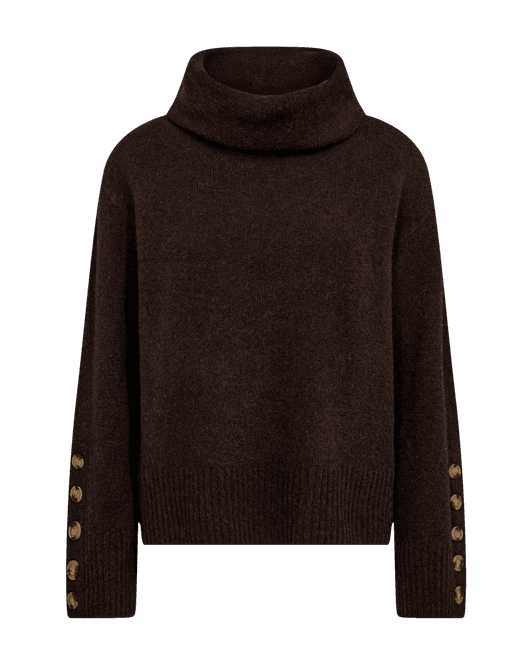 Hovedbilde Alpa Pullover Button Detail Mole Melange