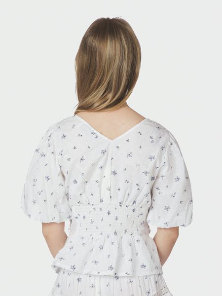 Hovedbilde Sapura Flower Dobby Blouse Blue Flower