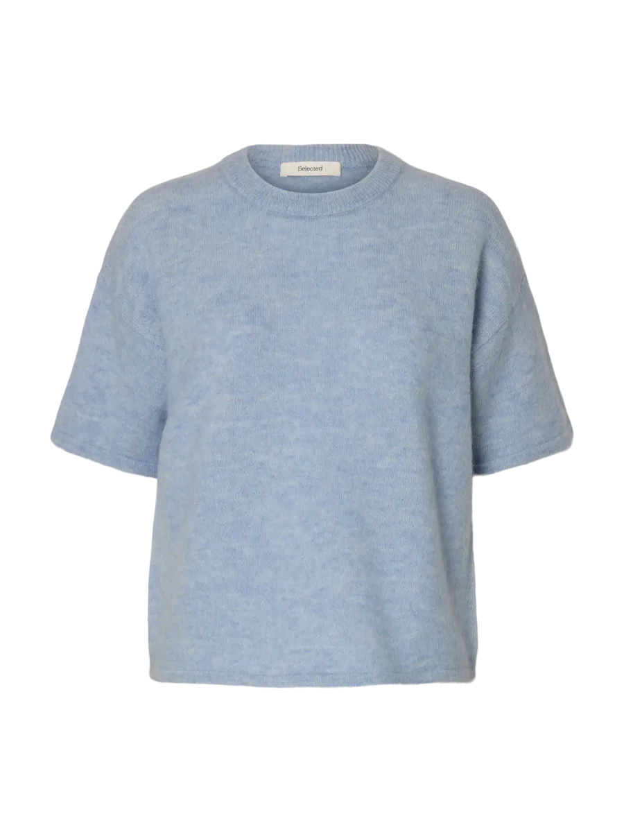 SlfLulu 2/4 Knit Cashmere Blue Melange