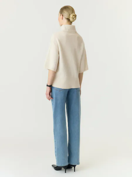 Hovedbilde Yasemila 2/4 Wool Knit Sandshell