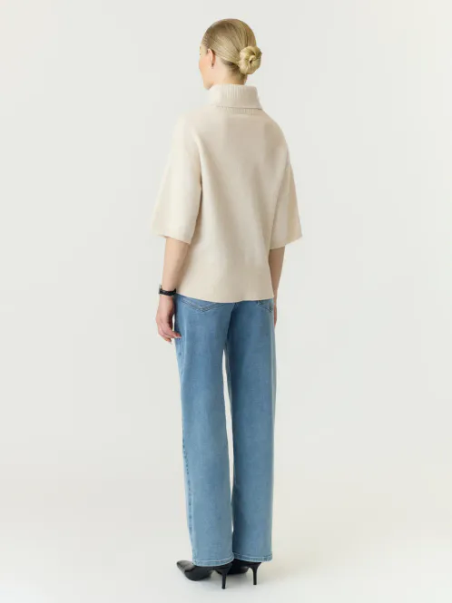 Hovedbilde Yasemila 2/4 Wool Knit Sandshell