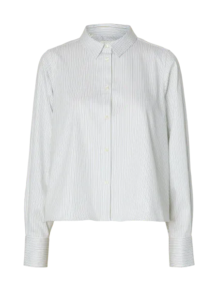 Hovedbilde SlfRomie Relaxed Shirt Avocado Oil Stripe