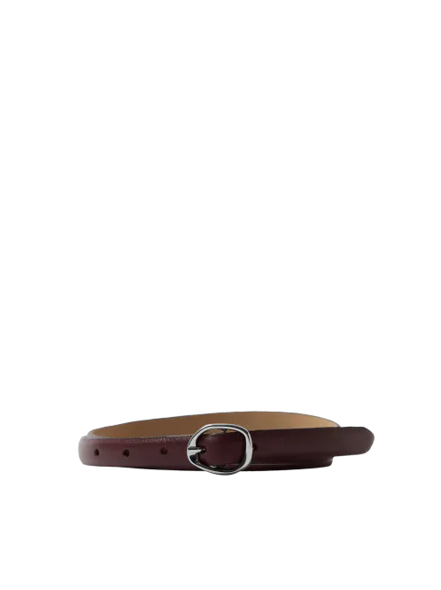 Hovedbilde Feline Slim Leather Belt Fig