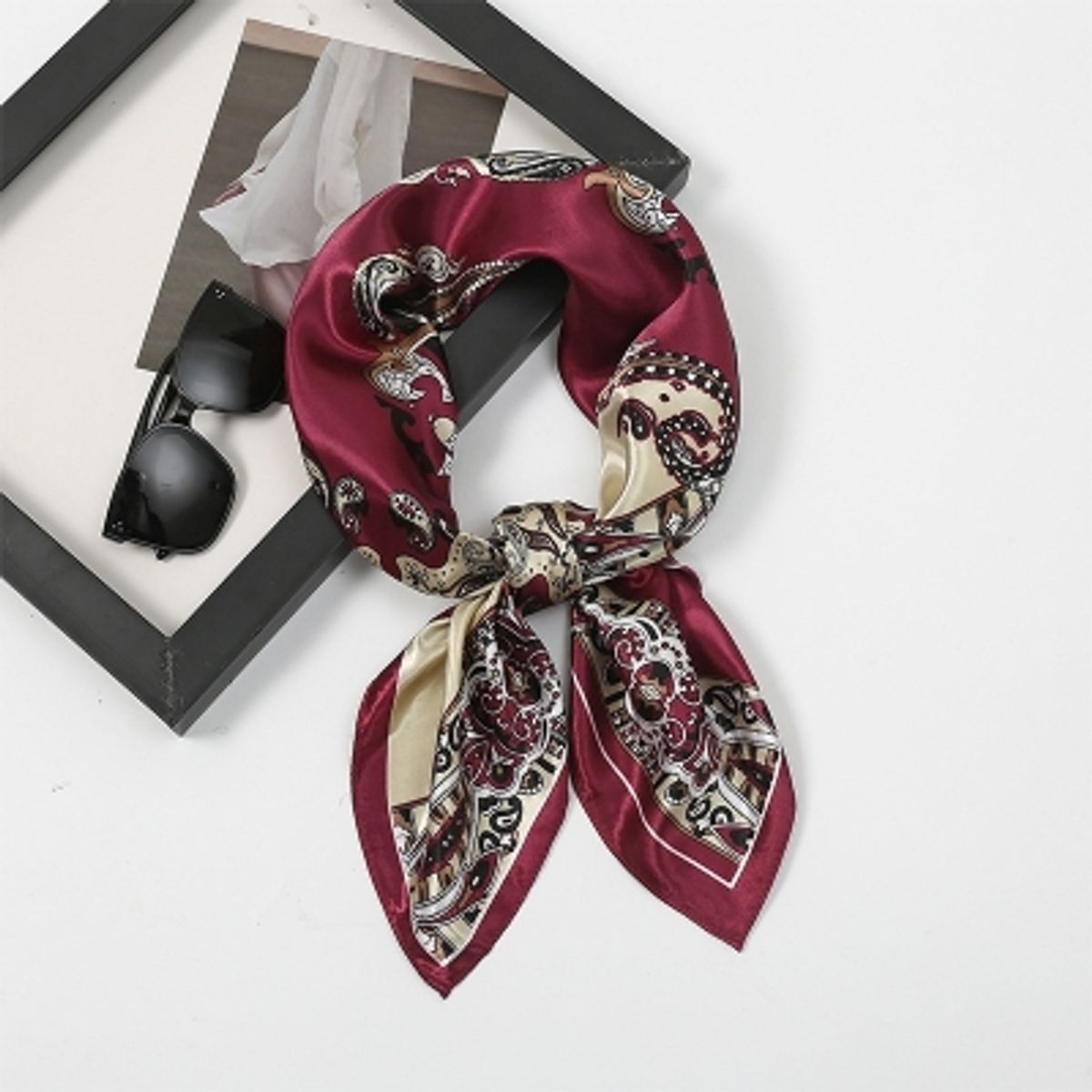 Bandana Bourdeux og Sort