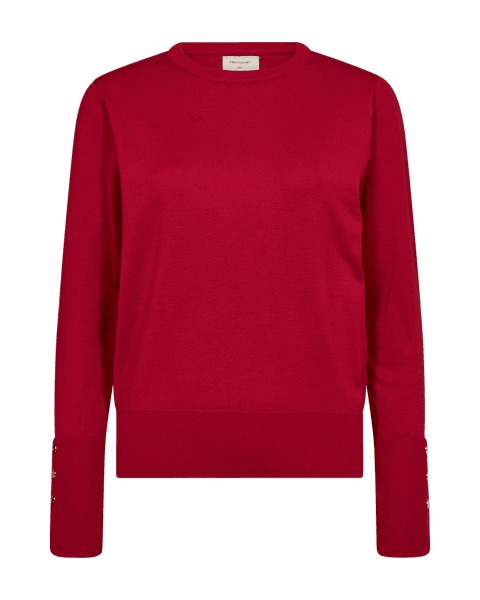 Hovedbilde Katie Pullover Flat Gold Button Chili Pepper