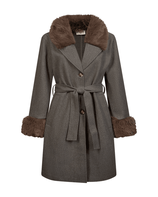 Hovedbilde Yanna Coat Morel Melange