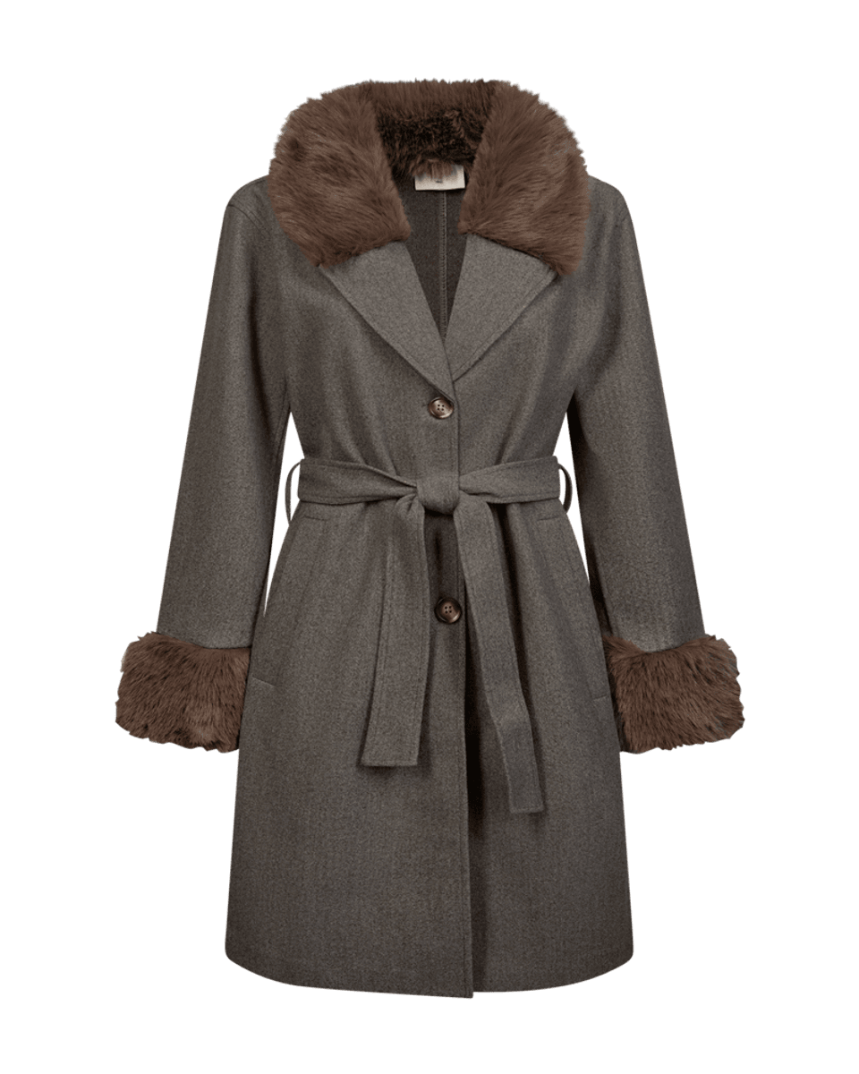 Yanna Coat Morel Melange