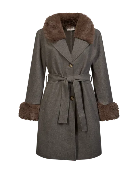 Hovedbilde Yanna Coat Morel Melange