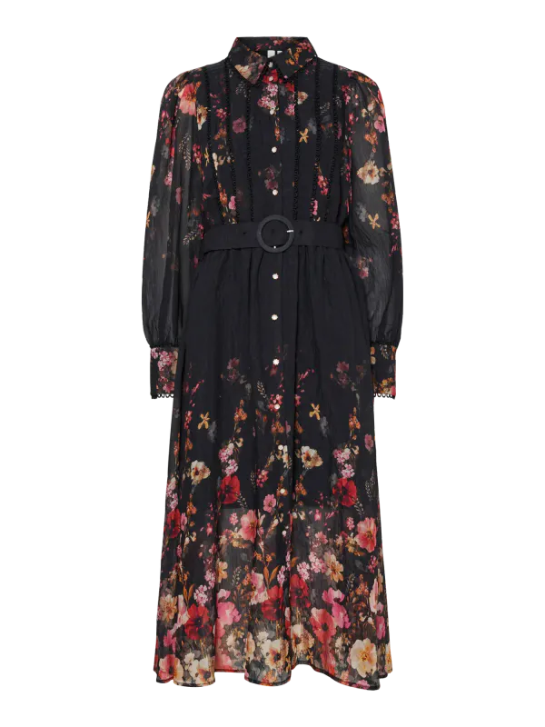 Yasromantica Long Dress Black