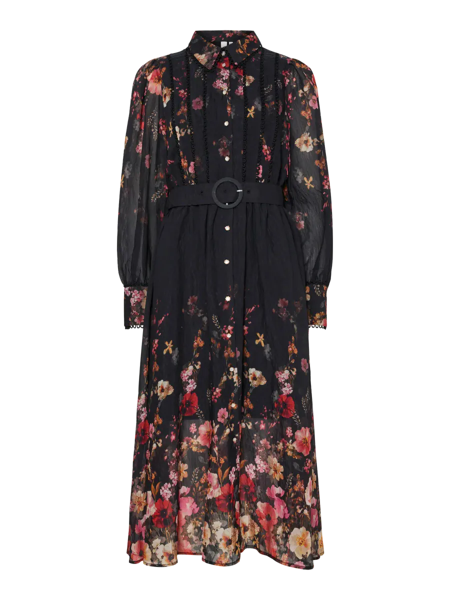 Yasromantica Long Dress Black