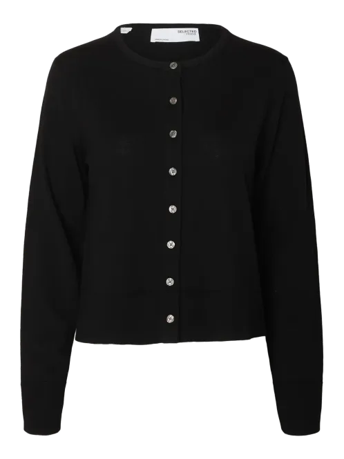 Hovedbilde SlfThea Knit Merino Cardigan Black