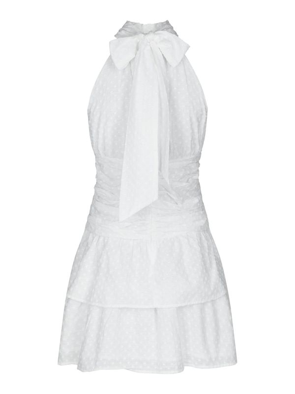 Amaris Dobby Dress White