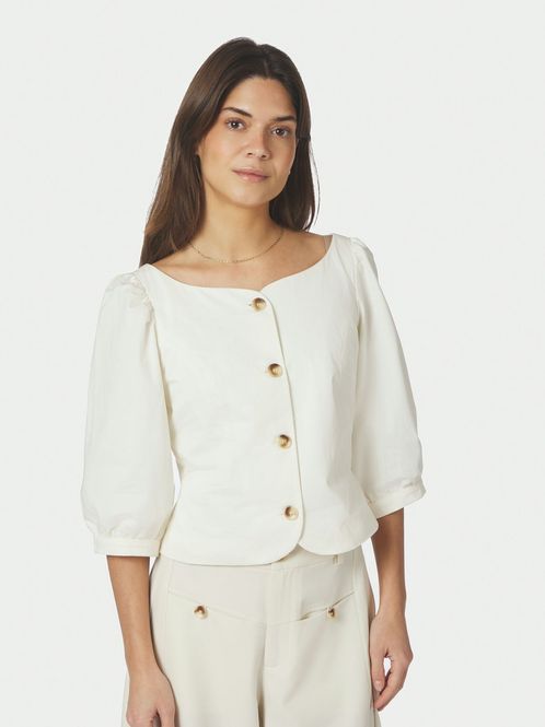 Hovedbilde Jeannie Twill Blouse Offwhite