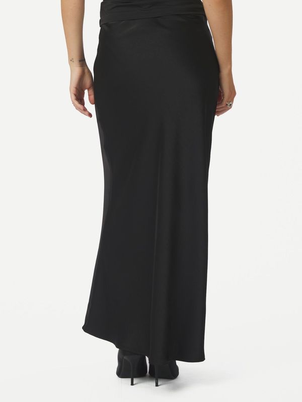 Vicky Heavy Sateen Skirt Black