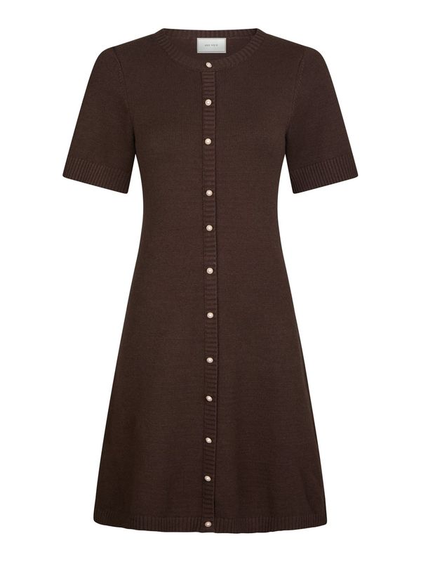 Elise Knit Dress Brown