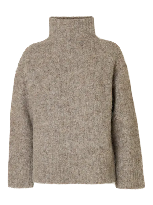 Hovedbilde Slfgabriella Ls Knit High Neck Steel Gray